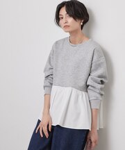 ペプラムドッキングトップス【洗濯機OK】