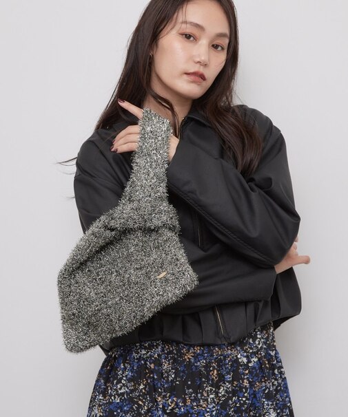 ラメニットバッグ