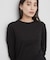 【PETIT BATEAU／プチバトー】ポワンココットクルーネック長袖Tシャツ