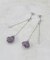 スライド式アクリルピアス