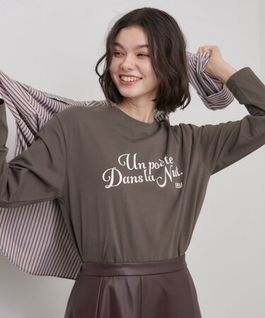 ロゴアソートロングTシャツ【洗濯機OK】