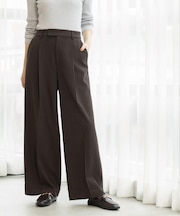 美形シルエット 裏起毛パンツ【洗濯機OK】