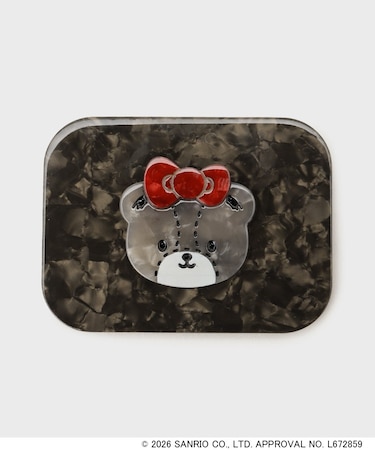 ◆【HELLO KITTY&TINY CHUM】シェル調フェイスモチーフミラー