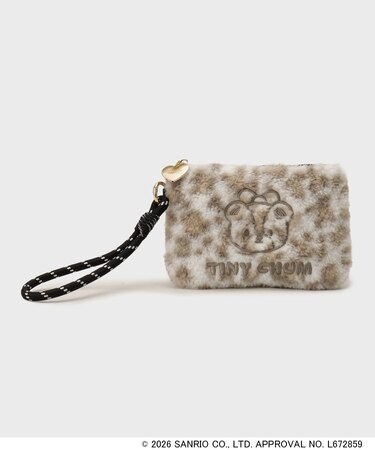 ◆【HELLO KITTY＆TINY CHUM】ボアスクエアポーチ