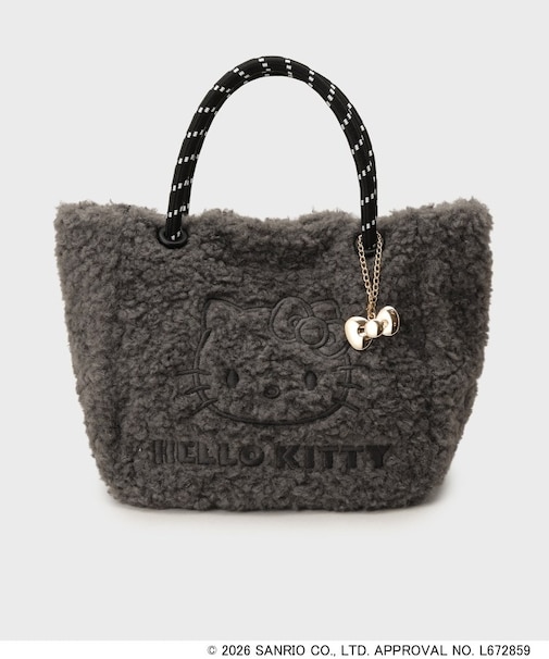 ◆【HELLO KITTY＆TINY CHUM】ロープ調ハンドルボアミニトート
