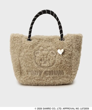 ◆【HELLO KITTY＆TINY CHUM】ロープ調ハンドルボアミニトート