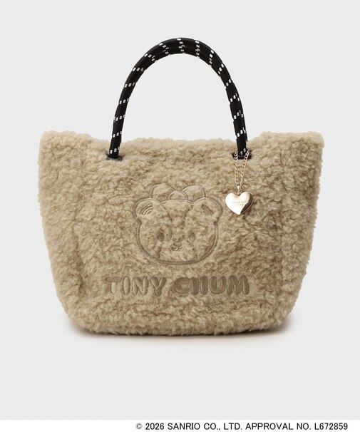 ◆【HELLO KITTY＆TINY CHUM】ロープ調ハンドルボアミニトート