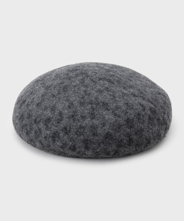 レオパード柄ベレー帽