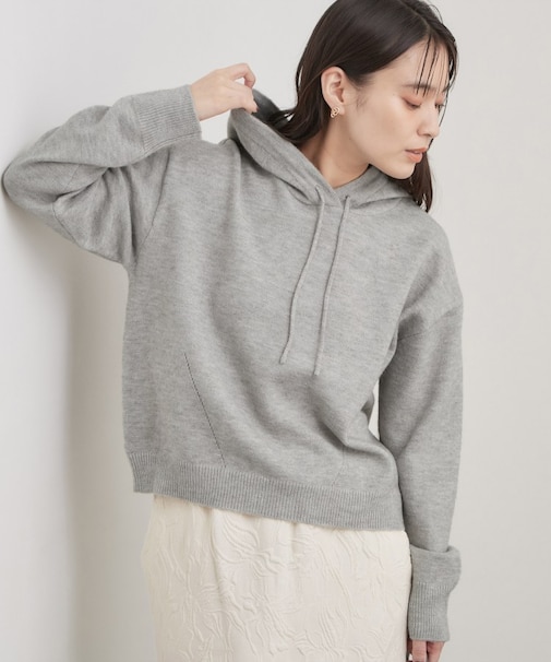 起毛ミドルゲージフーディニット【洗濯機OK】