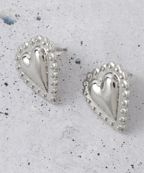 アンティーク風ハートピアス＆イヤリング