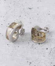 ニュアンスクリアビジューイヤリング