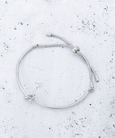 細ノットスライドブレスレット