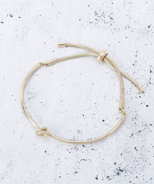 細ノットスライドブレスレット