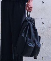 ダブルポケット巾着バック ／ ナップサック