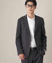 AVANTウーリーヘリンボンジャケット【セットアップ可/ビジネス対応/洗える/ストレッチ素材/シワになりにくい】