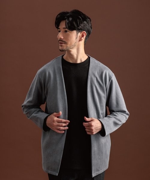 杢スウェードタッチカーディガン｜ザショップティーケーの通販｜&mall