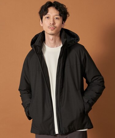 SORONA中綿フードブルゾン 蓄熱／保温／洗える／防風／撥水／ビジネス対応可