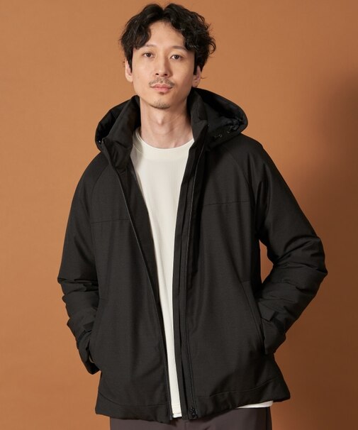 SORONA中綿フードブルゾン 蓄熱／保温／洗える／防風／撥水／ビジネス対応可