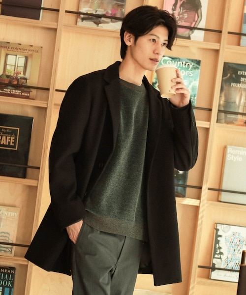 ウールライクメルトンチェスターコート｜ザショップティーケーの通販