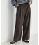 【洗えるパンツ】裏起毛タックワイド