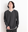 バスケット編みキーネックTシャツ