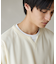 バスケット編みキーネックTシャツ
