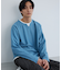 バスケット編みキーネックTシャツ