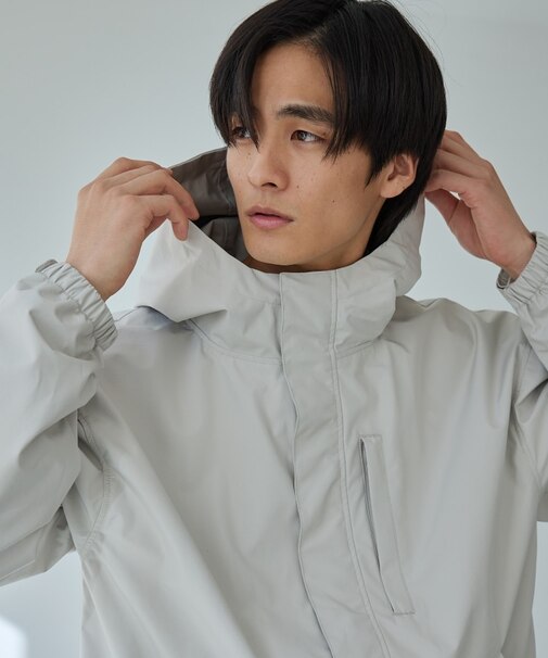 3レイヤーマウンテンパーカ　防風機能