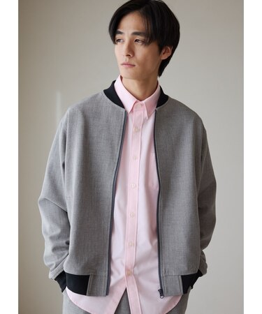 【CAVIAN/キャビアン】リサイクルシャークスキンジップブルゾン セットアップ可