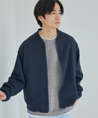 【CAVIAN/キャビアン】リサイクルシャークスキンジップブルゾン セットアップ可