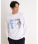 フラワー刺繍＋グラフィックロングTシャツ