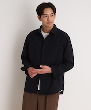 リネンライクレギュラーカラーシャツ セットアップ可