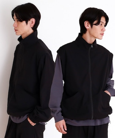 デタッチャブルスタンドブルゾン＆ベスト　セットアップ可/2WAY