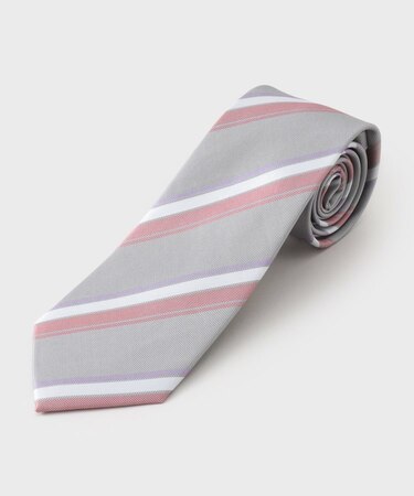 ストラップ柄ネクタイ ヘリンボン／レジメンタル