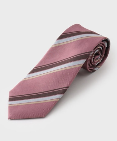 ストラップ柄ネクタイ ヘリンボン／レジメンタル