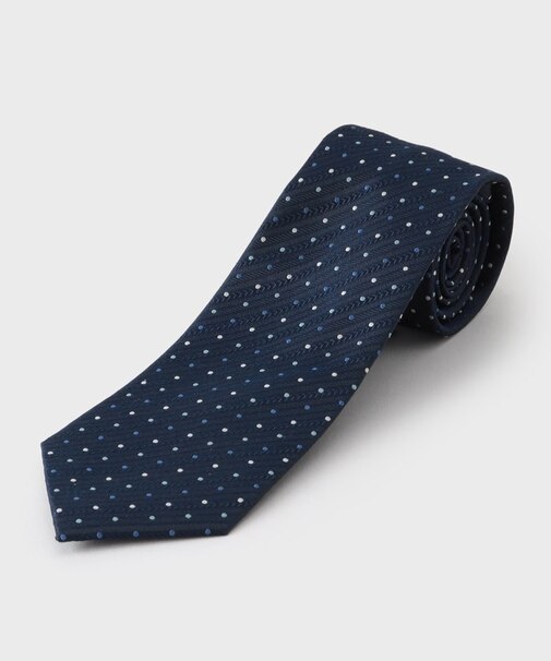 ドットアソート柄ネクタイ マルチドット／ピンドット