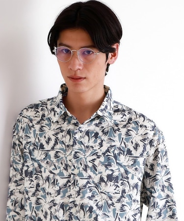 ドライポリ長袖プリントシャツ