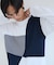 パネルブロッキング長袖Tシャツ