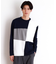 パネルブロッキング長袖Tシャツ