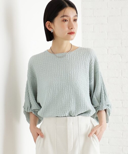 ポコポコ袖タックプルオーバー【洗濯機OK】
