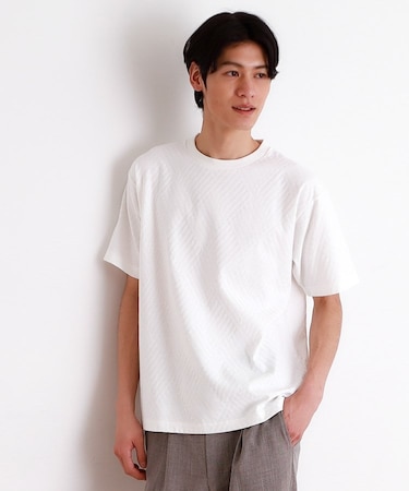 リンクスジャカード半袖Ｔシャツ