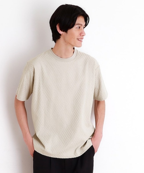 リンクスジャカード半袖Ｔシャツ
