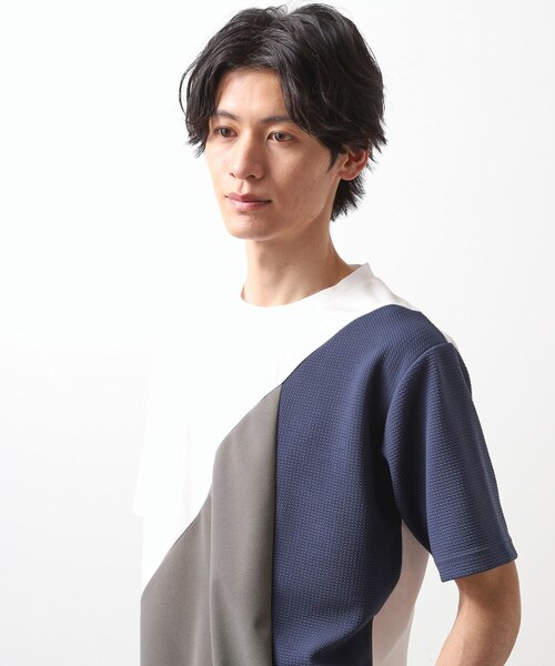 アムンゼン異素材切替半袖Tシャツ｜ザショップティーケーの通販｜&mall