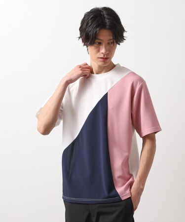 アムンゼン異素材切替半袖Tシャツ