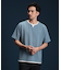 ミニフクレキーネック半袖Tシャツ
