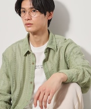 レースシャツアンサンブル長袖シャツ・半袖Tシャツセットアイテム