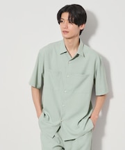 ドライポリ半袖シャツ　セットアップ可/吸水速乾/軽量
