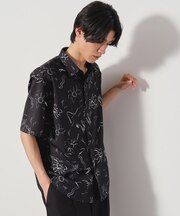 ドライポリプリント半袖シャツ 洗える/吸水速乾