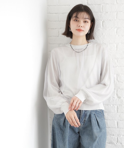 チュール×ラメニット【洗える】