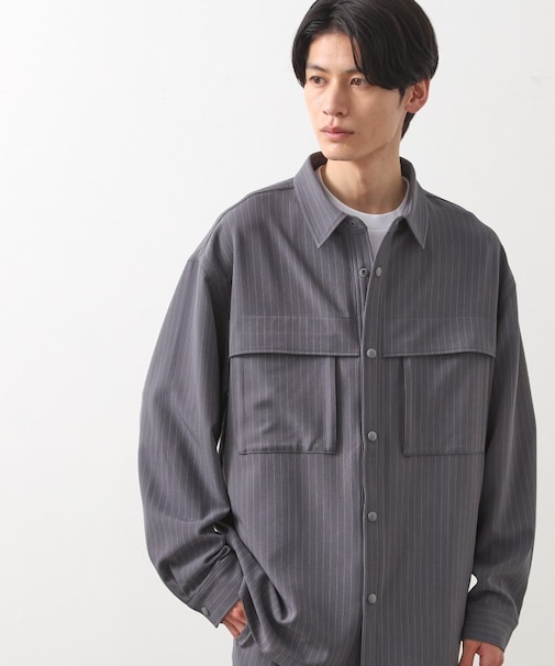 ダブルポケットシャツ【セットアップ可/洗濯機OK】